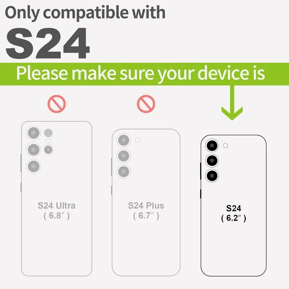Galaxy S24 Case Natural Wood Black Soft TPU Protective Cover, 20L-176PH003